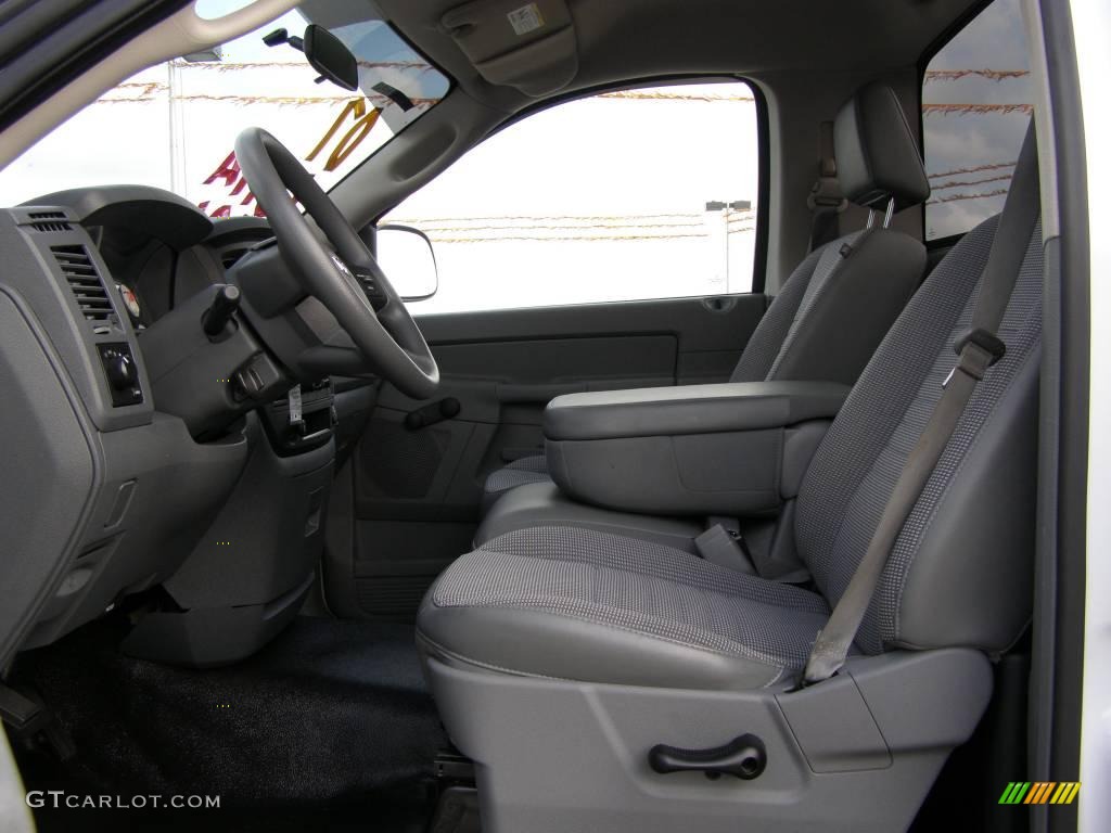 2007 Ram 1500 ST Regular Cab - Bright White / Medium Slate Gray photo #9
