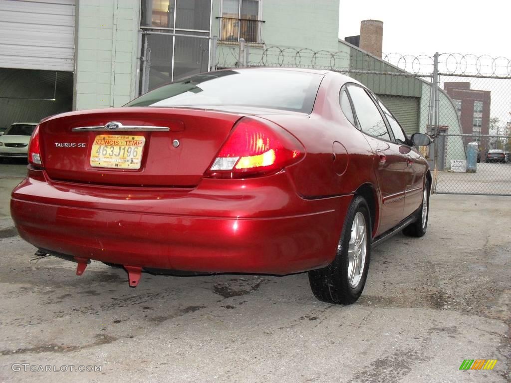 2000 Taurus SEL - Toreador Red Metallic / Medium Graphite photo #6