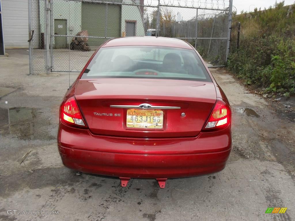 2000 Taurus SEL - Toreador Red Metallic / Medium Graphite photo #7