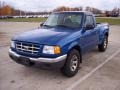 2001 Bright Island Blue Metallic Ford Ranger XLT Regular Cab  photo #1