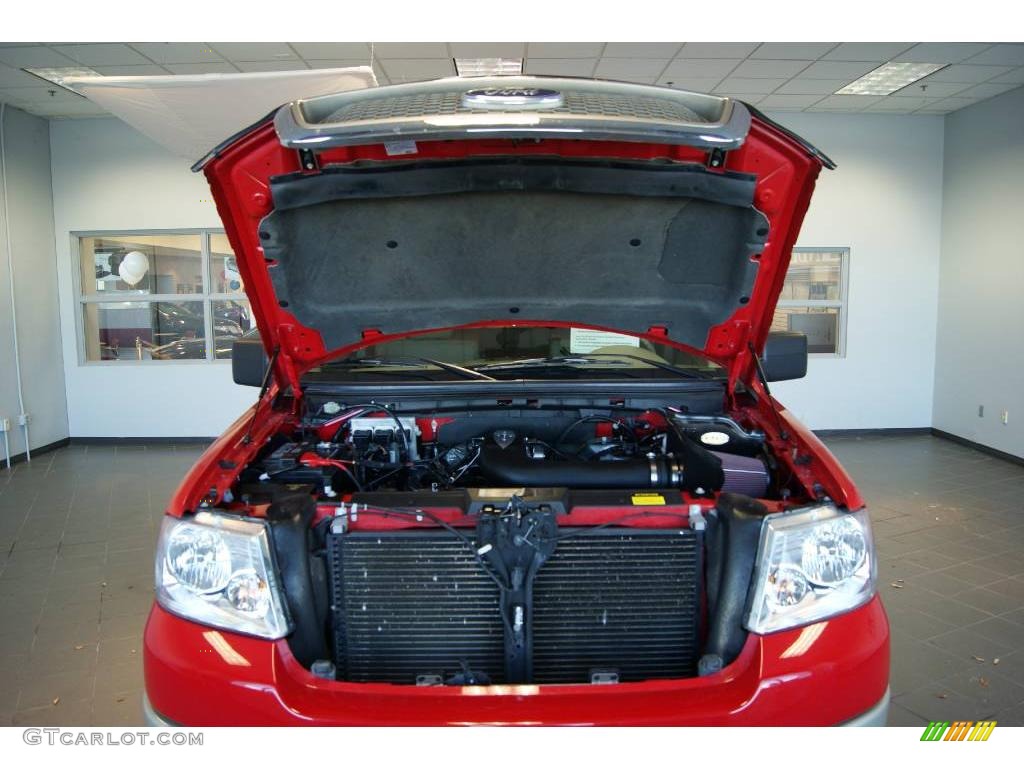 2008 F150 Lariat SuperCab 4x4 - Bright Red / Tan photo #7