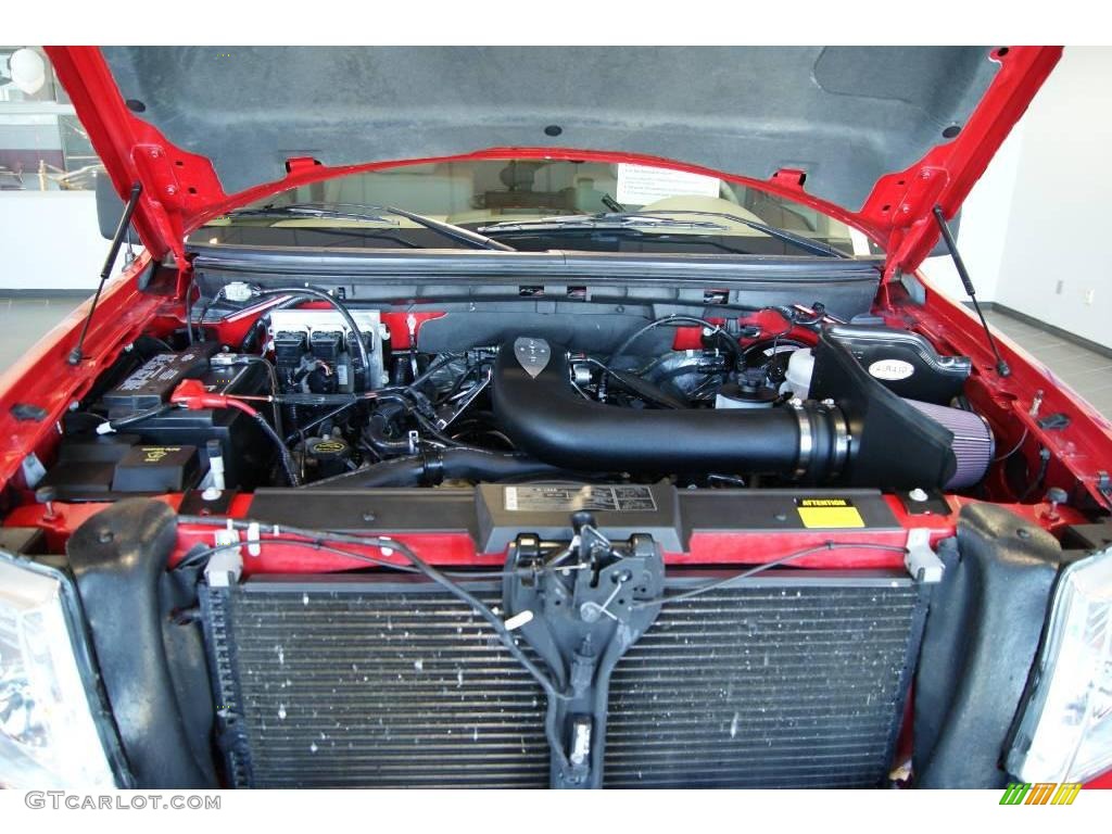 2008 F150 Lariat SuperCab 4x4 - Bright Red / Tan photo #8