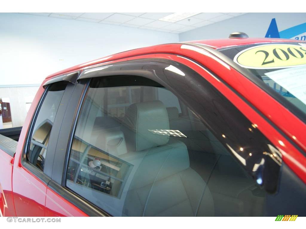 2008 F150 Lariat SuperCab 4x4 - Bright Red / Tan photo #20
