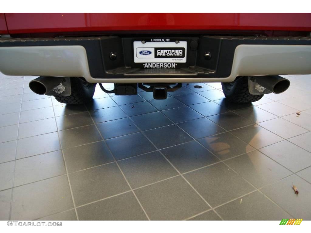 2008 F150 Lariat SuperCab 4x4 - Bright Red / Tan photo #25