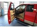 2008 Bright Red Ford F150 Lariat SuperCab 4x4  photo #30