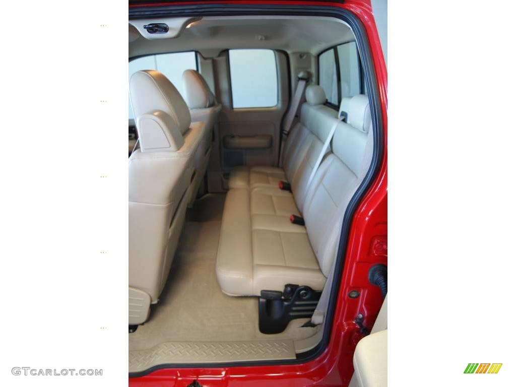 2008 F150 Lariat SuperCab 4x4 - Bright Red / Tan photo #35