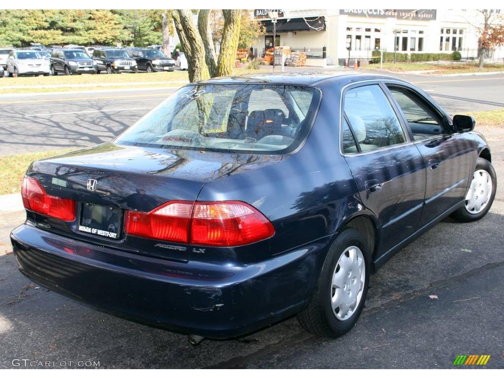 2000 Accord LX Sedan - Deep Velvet Blue Pearl / Quartz photo #5