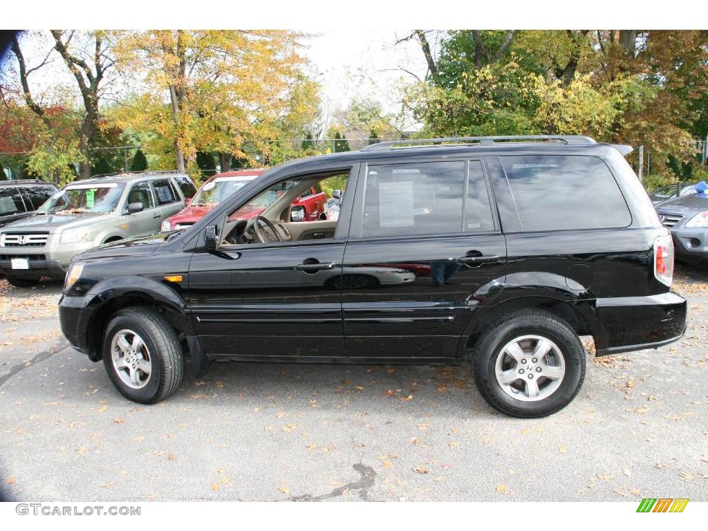 2007 Pilot EX-L 4WD - Formal Black / Saddle photo #9
