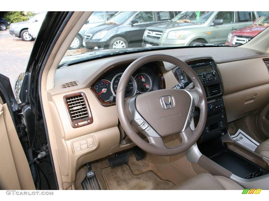 2007 Pilot EX-L 4WD - Formal Black / Saddle photo #11