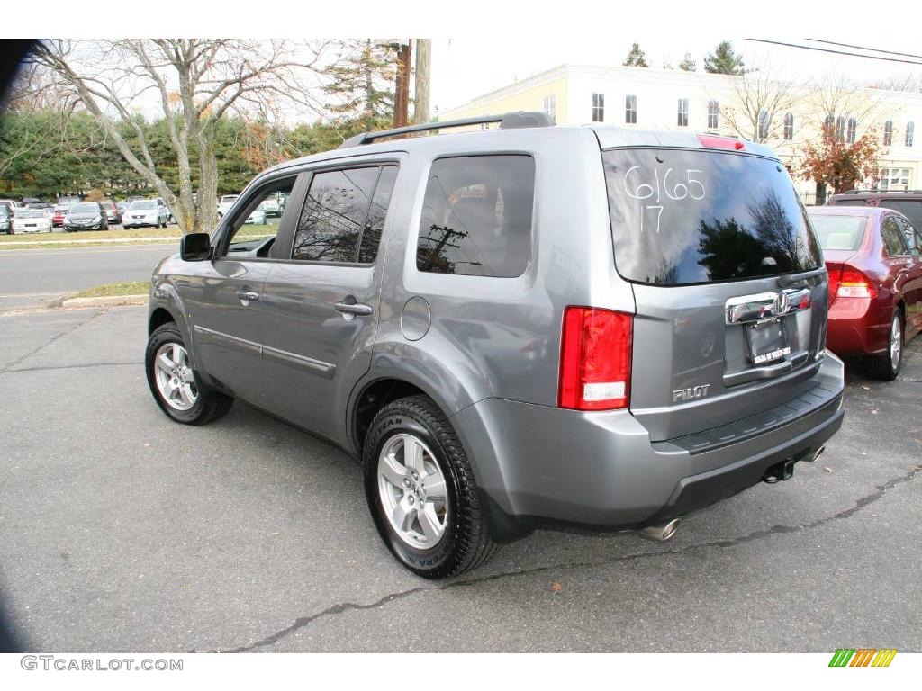 2009 Pilot EX 4WD - Nimbus Gray Metallic / Gray photo #7