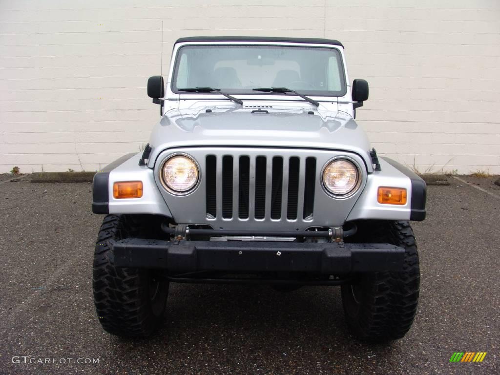 2004 Wrangler Rubicon 4x4 - Bright Silver Metallic / Dark Slate Gray photo #4