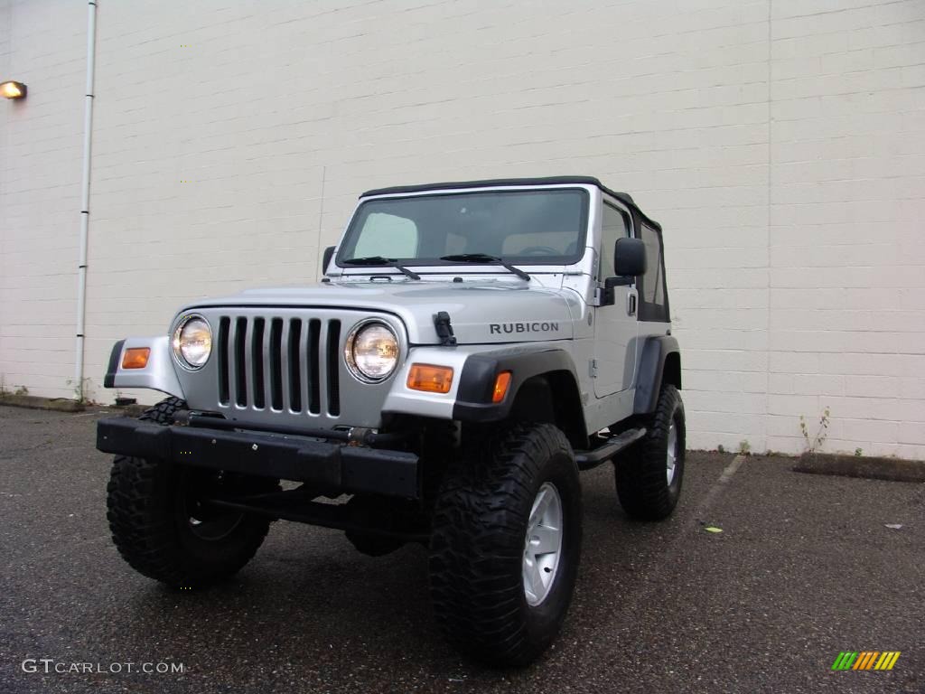 2004 Wrangler Rubicon 4x4 - Bright Silver Metallic / Dark Slate Gray photo #6