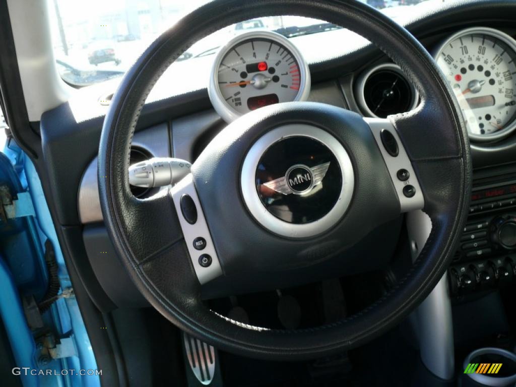 2002 Cooper S Hardtop - Electric Blue Metallic / Panther Black photo #12