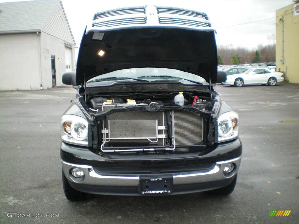 2007 Ram 1500 SLT Quad Cab 4x4 - Brilliant Black Crystal Pearl / Medium Slate Gray photo #14