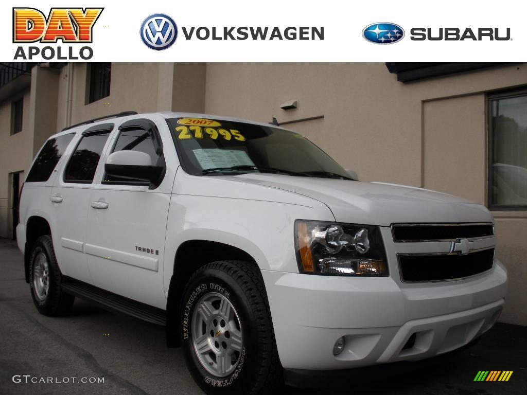 2007 Tahoe LS 4x4 - Summit White / Dark Titanium/Light Titanium photo #1
