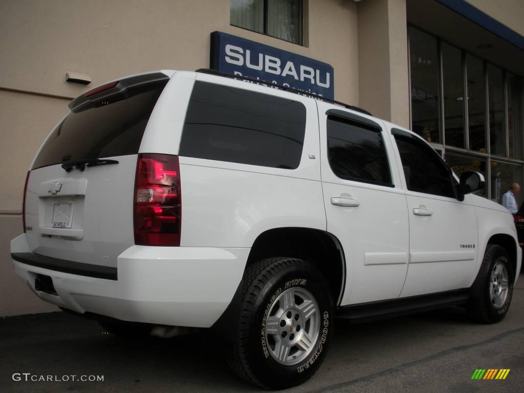 2007 Tahoe LS 4x4 - Summit White / Dark Titanium/Light Titanium photo #3