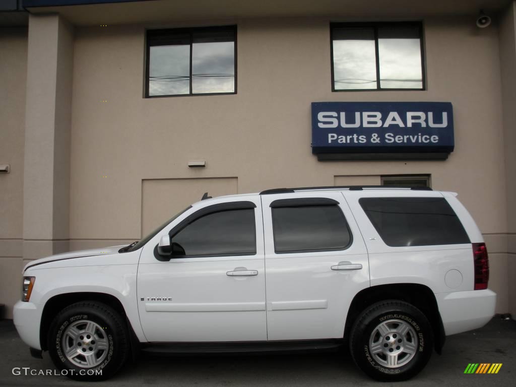 2007 Tahoe LS 4x4 - Summit White / Dark Titanium/Light Titanium photo #6