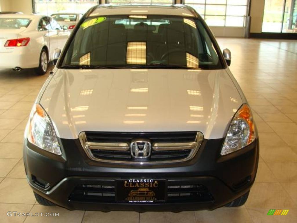 2002 CR-V EX 4WD - Satin Silver Metallic / Black photo #2