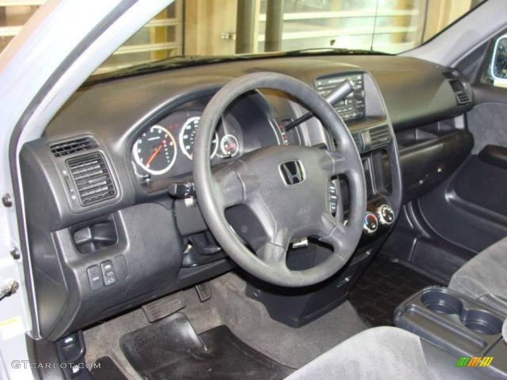 2002 CR-V EX 4WD - Satin Silver Metallic / Black photo #12