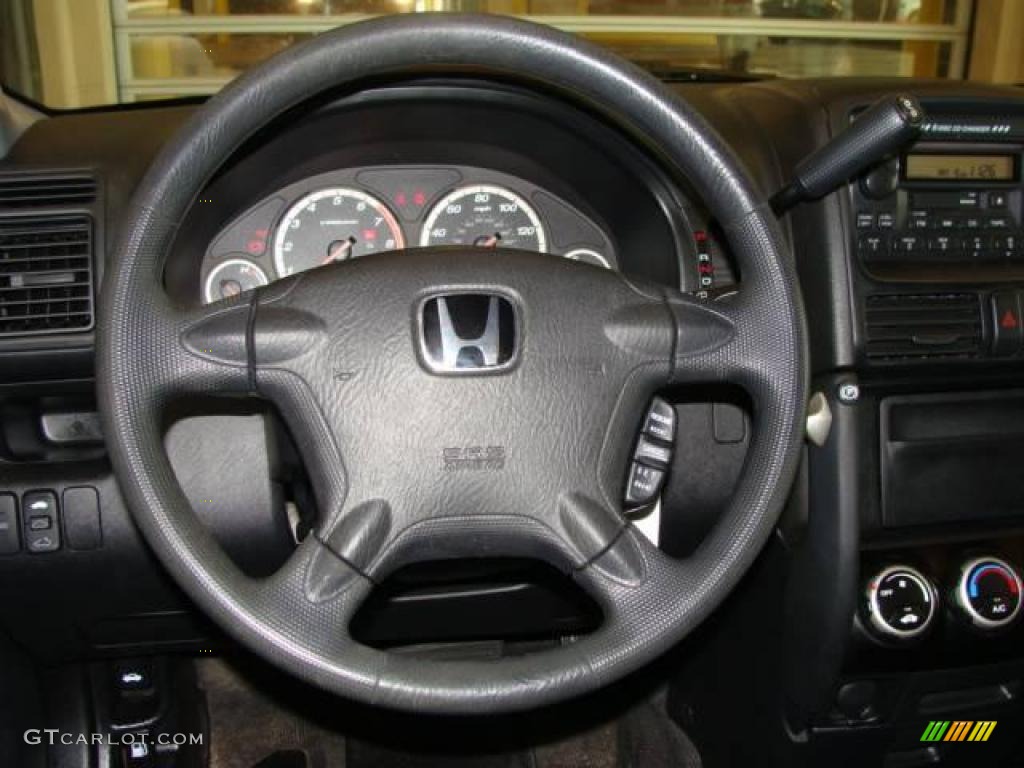 2002 CR-V EX 4WD - Satin Silver Metallic / Black photo #14
