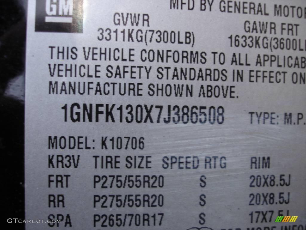 2007 Tahoe LTZ 4x4 - Black / Ebony photo #15