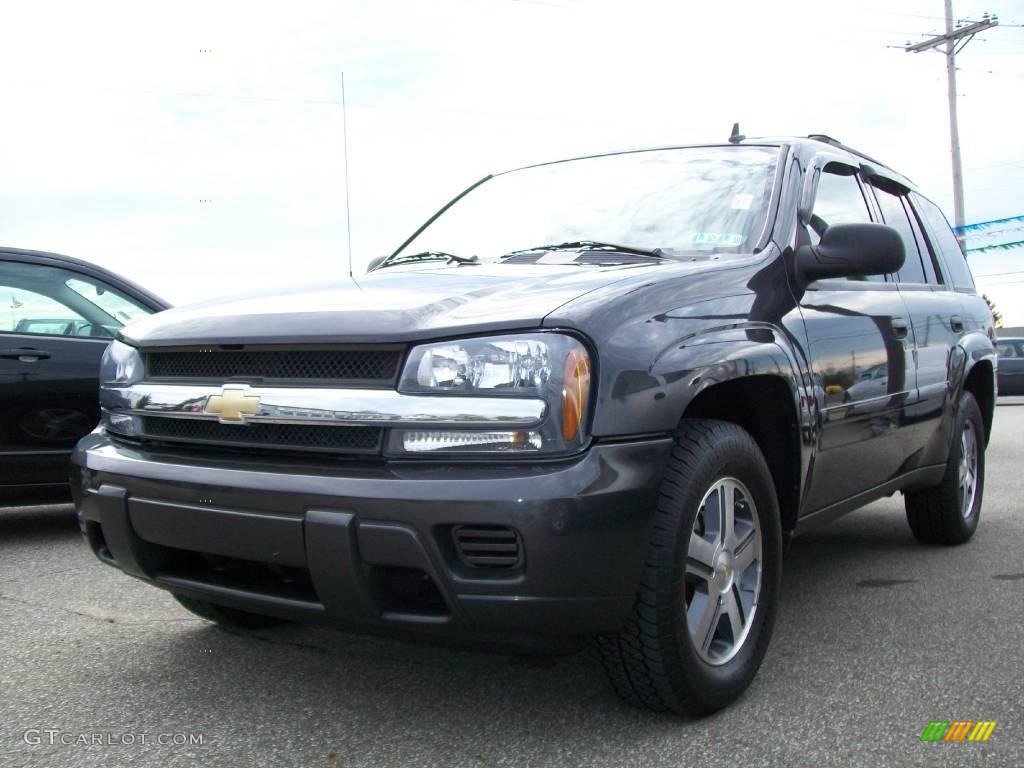 2007 TrailBlazer LS 4x4 - Graphite Metallic / Light Gray photo #1