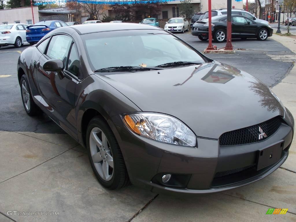 2010 Eclipse GS Coupe - Carbon Pearl / Dark Charcoal photo #20