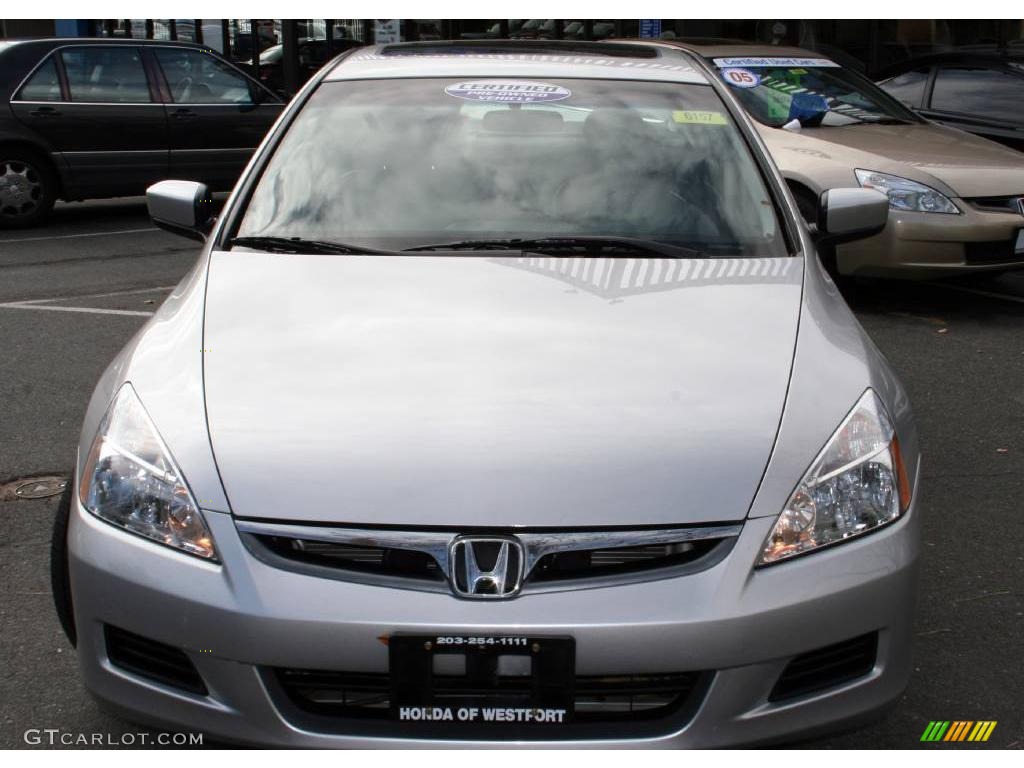 2006 Accord EX-L V6 Sedan - Alabaster Silver Metallic / Black photo #2