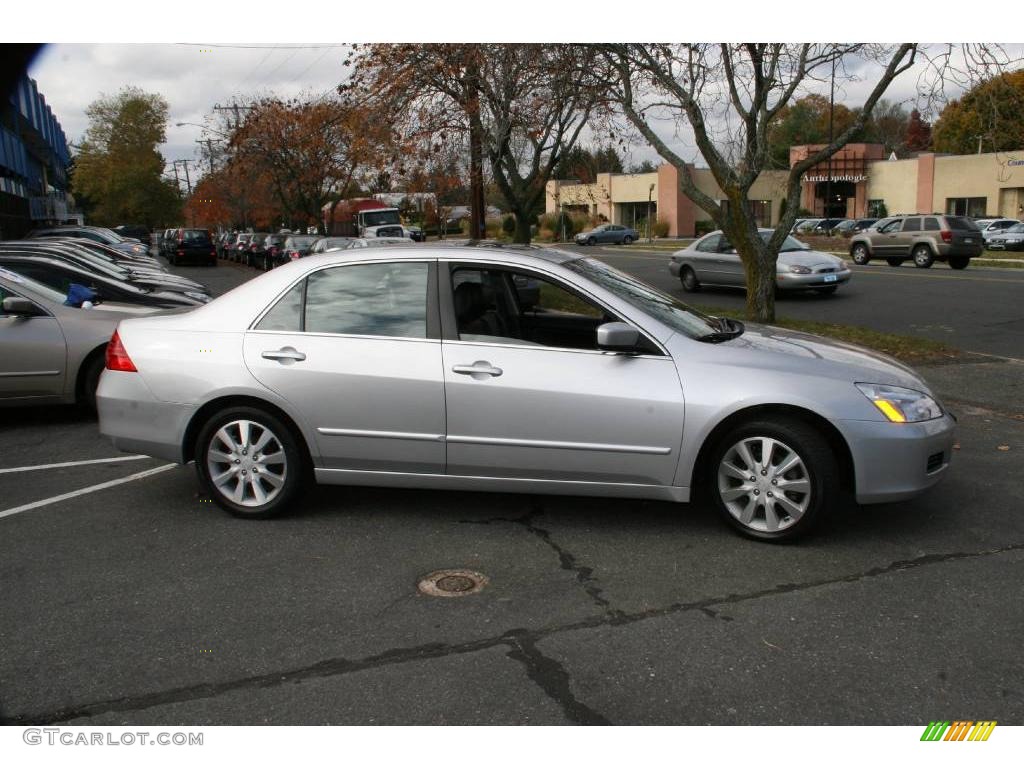 2006 Accord EX-L V6 Sedan - Alabaster Silver Metallic / Black photo #4