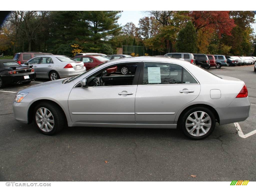 2006 Accord EX-L V6 Sedan - Alabaster Silver Metallic / Black photo #9