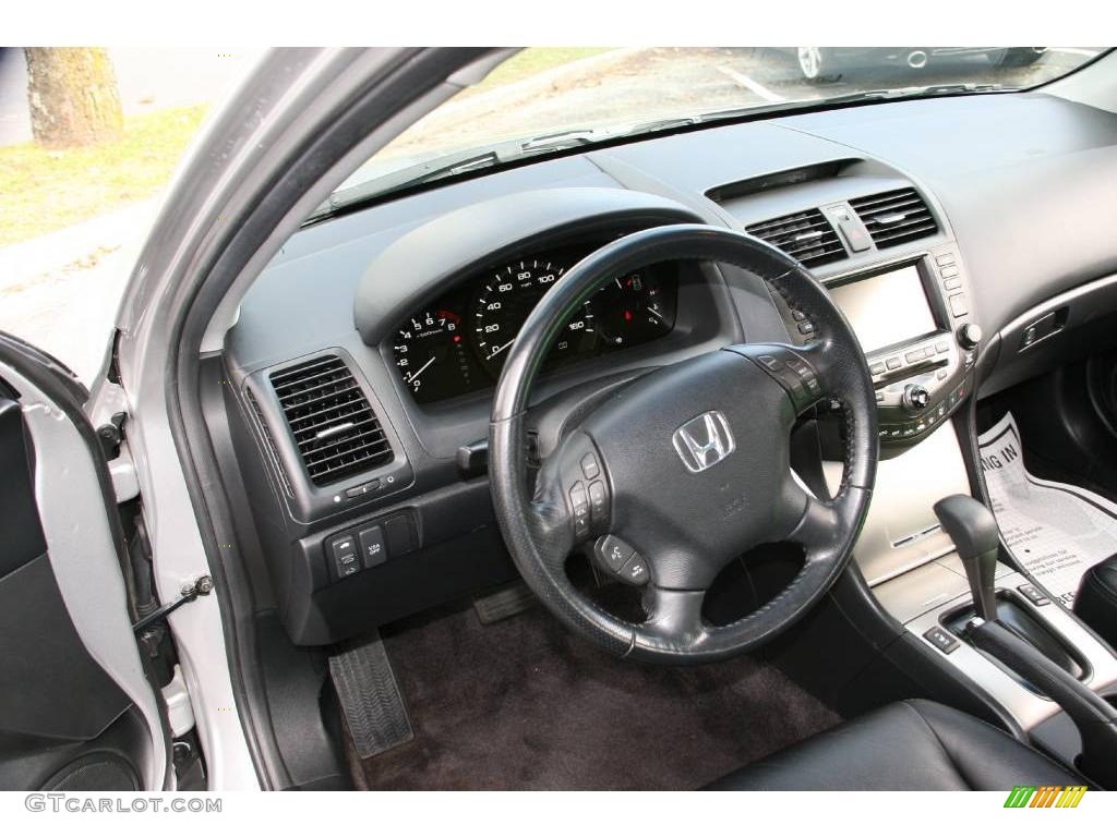 2006 Accord EX-L V6 Sedan - Alabaster Silver Metallic / Black photo #11