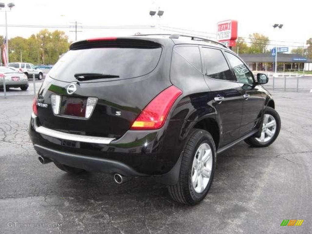 2006 Murano S - Super Black / Charcoal photo #18