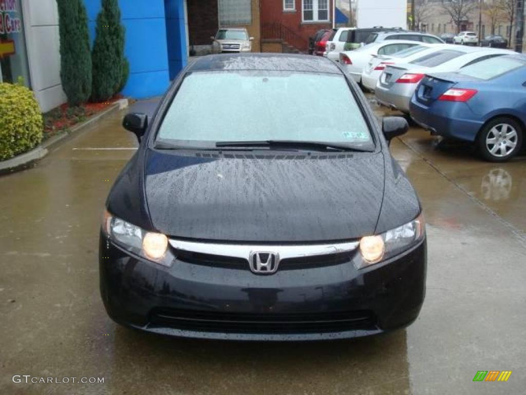 2007 Civic EX Sedan - Nighthawk Black Pearl / Gray photo #7