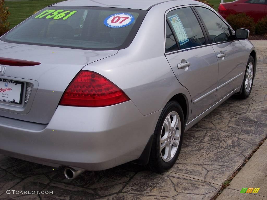 2007 Accord EX Sedan - Alabaster Silver Metallic / Black photo #8