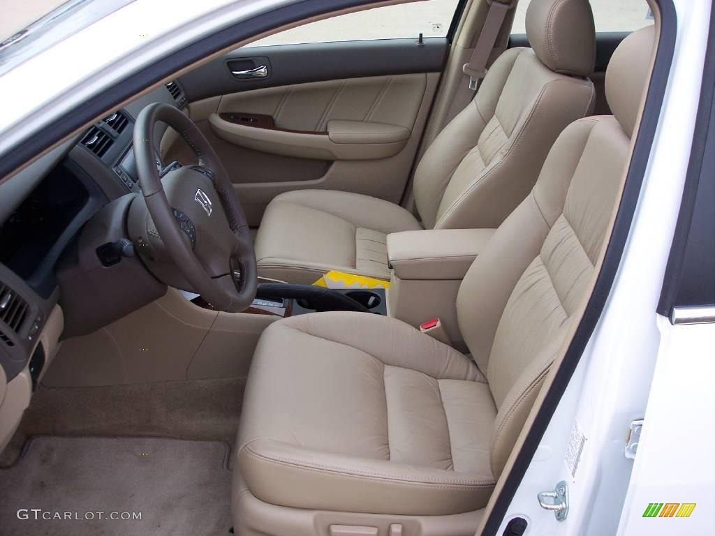2007 Accord EX-L Sedan - Taffeta White / Ivory photo #13