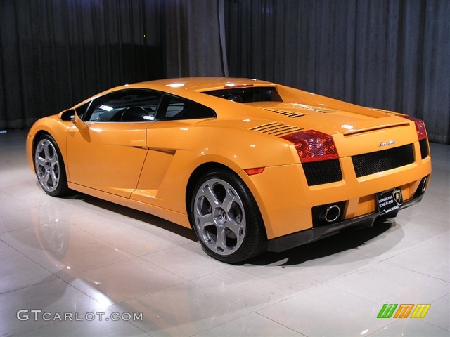 2004 Gallardo Coupe - Pearl Orange / Black photo #2