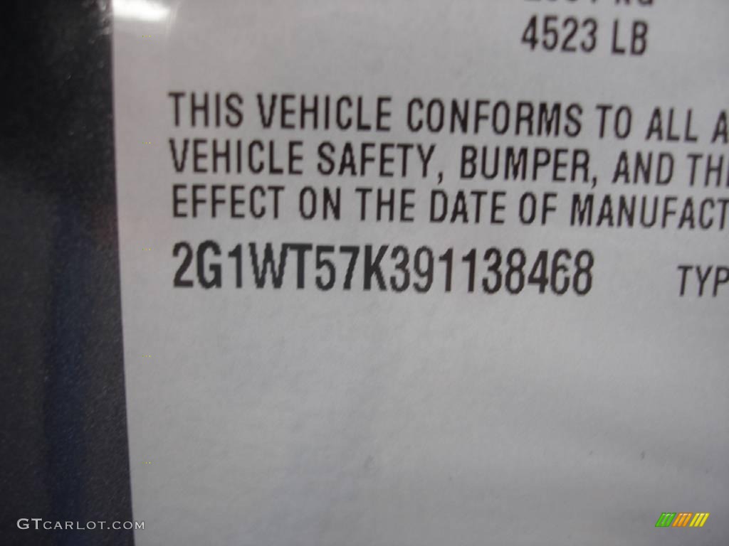 2009 Impala LT - Slate Metallic / Ebony photo #15