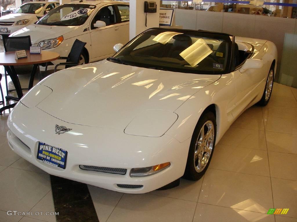 2003 Corvette Convertible - Speedway White / Black photo #1