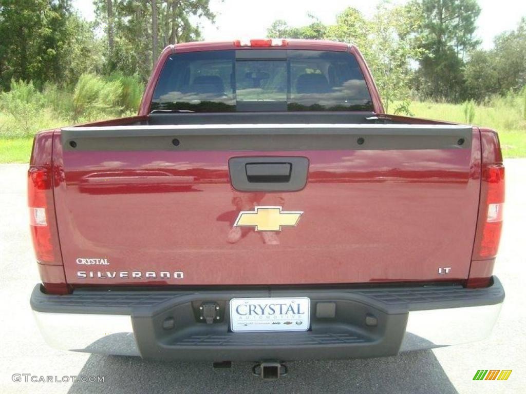 2007 Silverado 1500 LT Extended Cab 4x4 - Sport Red Metallic / Light Titanium/Ebony Black photo #7