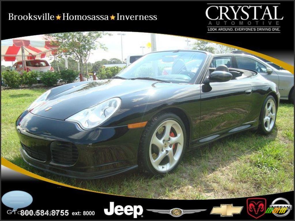 2004 911 Carrera 4S Cabriolet - Black / Black photo #1