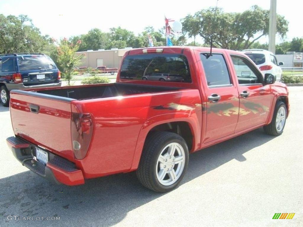 2004 Colorado LS Crew Cab - Victory Red / Sport Pewter photo #8