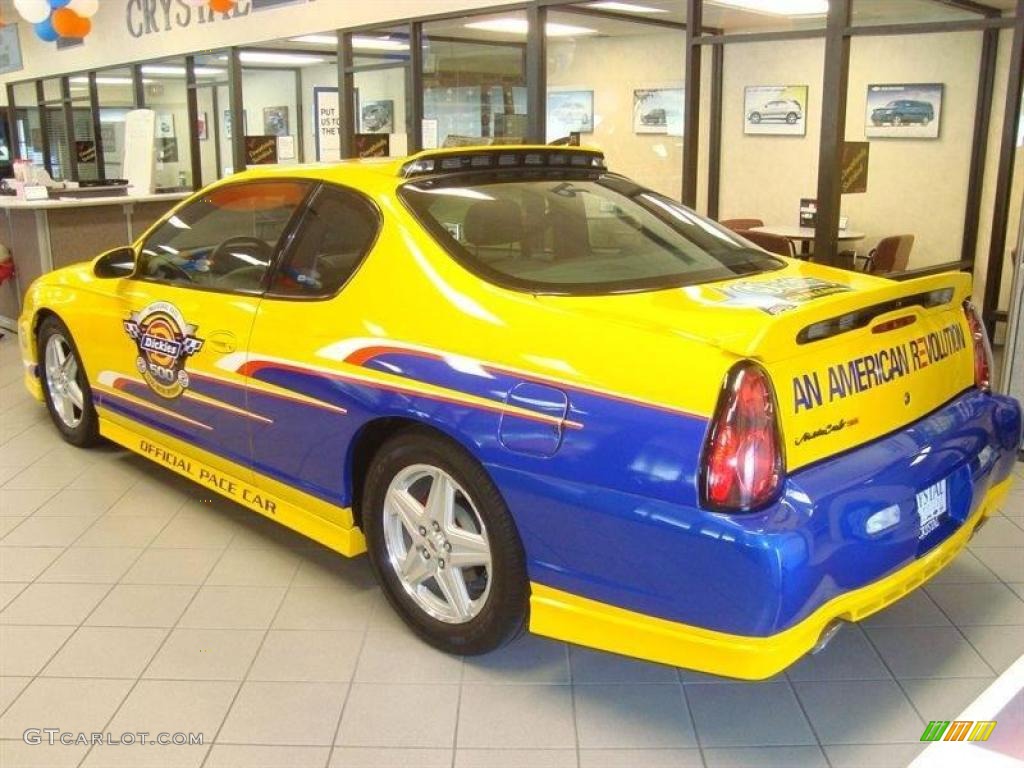 2004 Monte Carlo Supercharged SS Dickies 500 Official Pace Car - Competition Yellow / Ebony Black photo #4