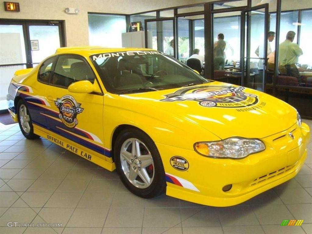 2004 Monte Carlo Supercharged SS Dickies 500 Official Pace Car - Competition Yellow / Ebony Black photo #11