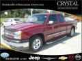 2004 Sport Red Metallic Chevrolet Silverado 1500 LS Extended Cab  photo #1