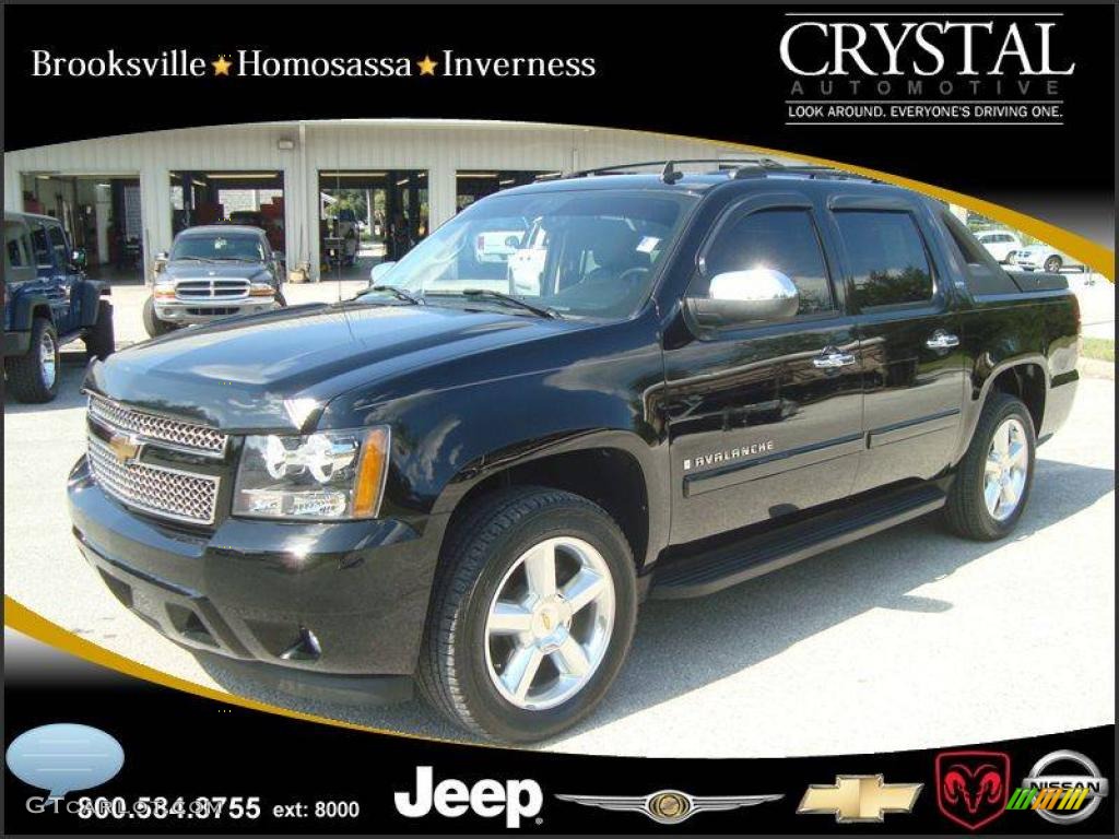 2007 Avalanche LTZ - Black / Ebony photo #1