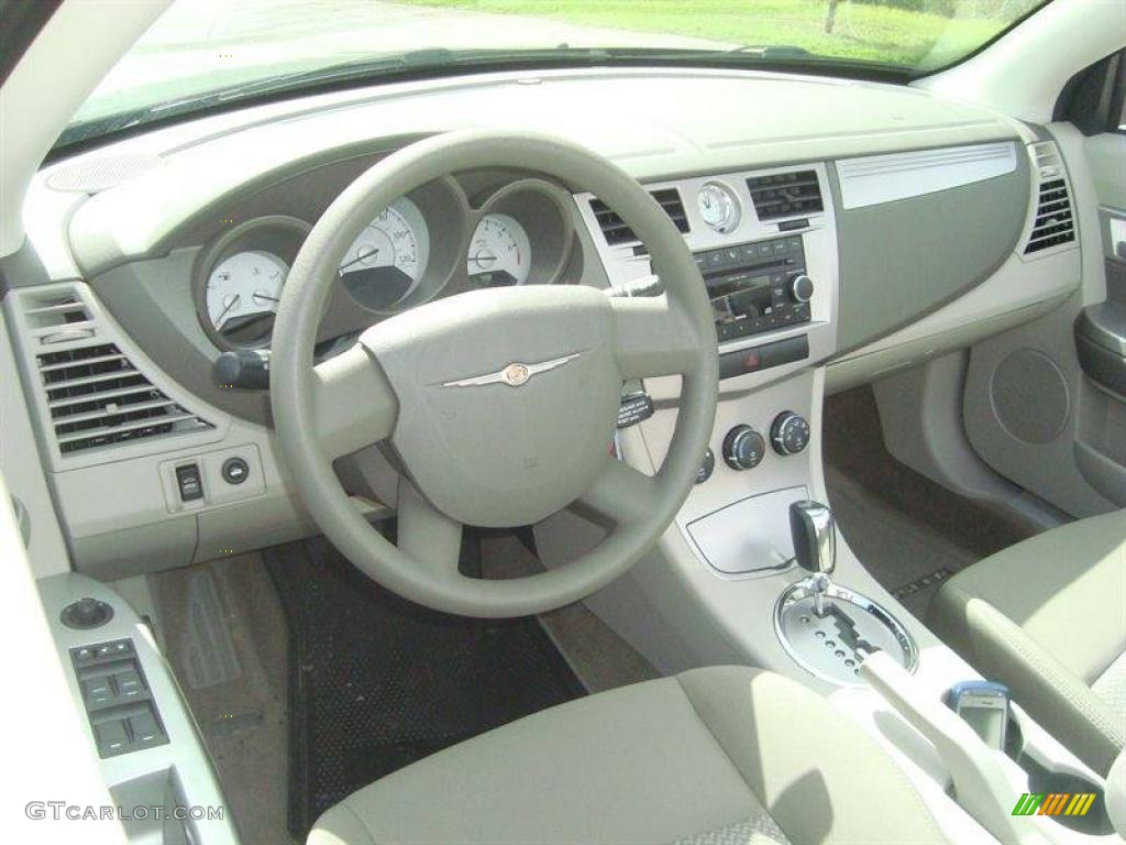2009 Sebring LX Convertible - Brilliant Black Crystal Pearl / Dark Khaki/Light Graystone photo #6