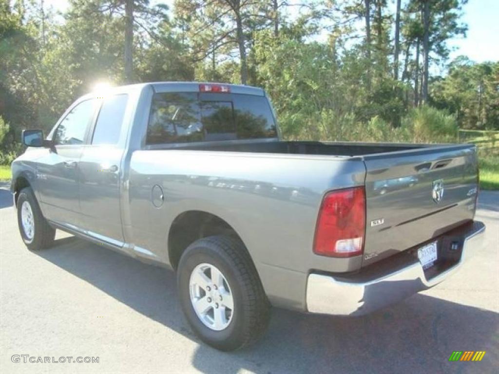 2009 Ram 1500 SLT Quad Cab 4x4 - Mineral Gray Metallic / Dark Slate/Medium Graystone photo #3