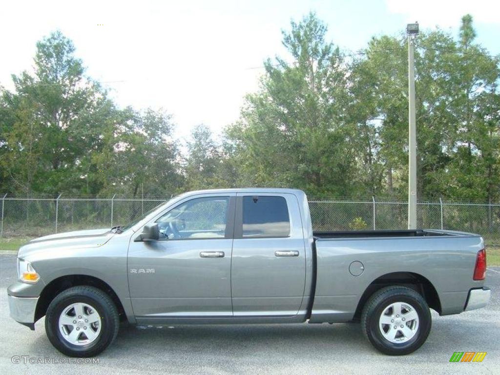 2009 Ram 1500 SLT Quad Cab 4x4 - Mineral Gray Metallic / Dark Slate/Medium Graystone photo #2