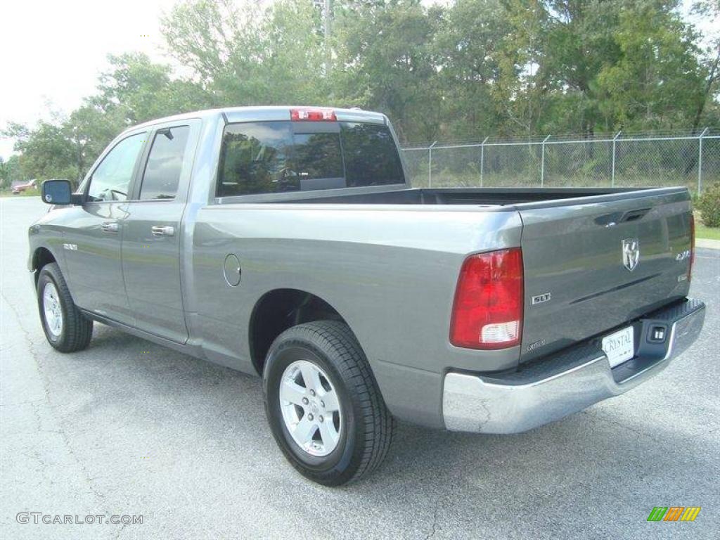 2009 Ram 1500 SLT Quad Cab 4x4 - Mineral Gray Metallic / Dark Slate/Medium Graystone photo #3