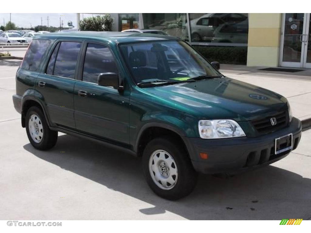 1999 CR-V LX 4WD - Clover Green Pearl / Charcoal photo #1